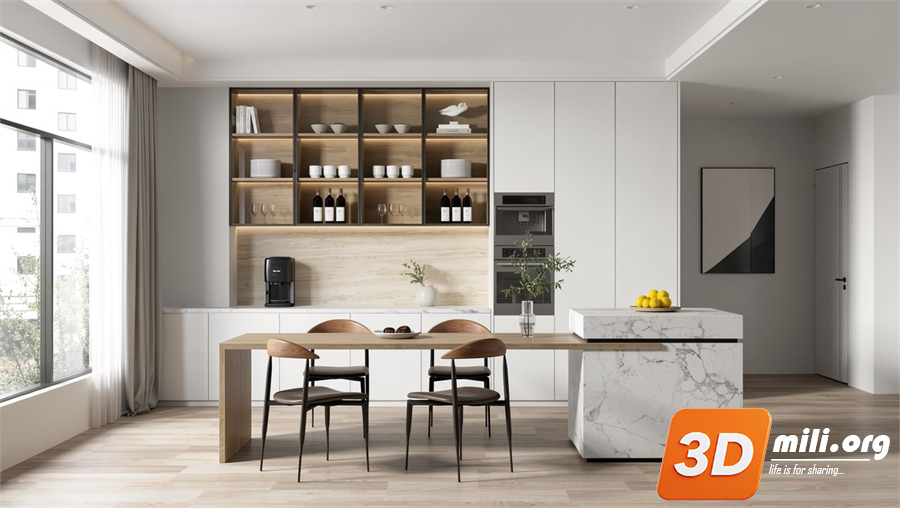 Dining Table Set Skp Files
